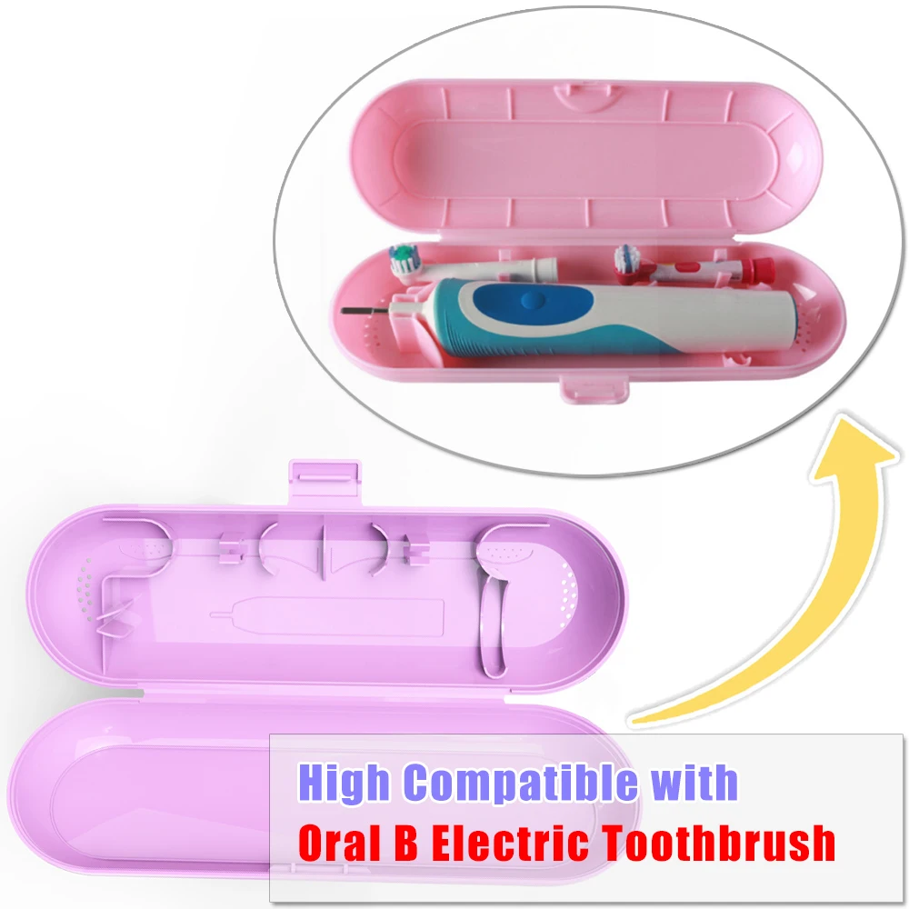 Estuche de viaje para cepillo de dientes eléctrico oral-b, más opciones con cabezal o cubiertas para cabezales de cepillo de dientes Oral B