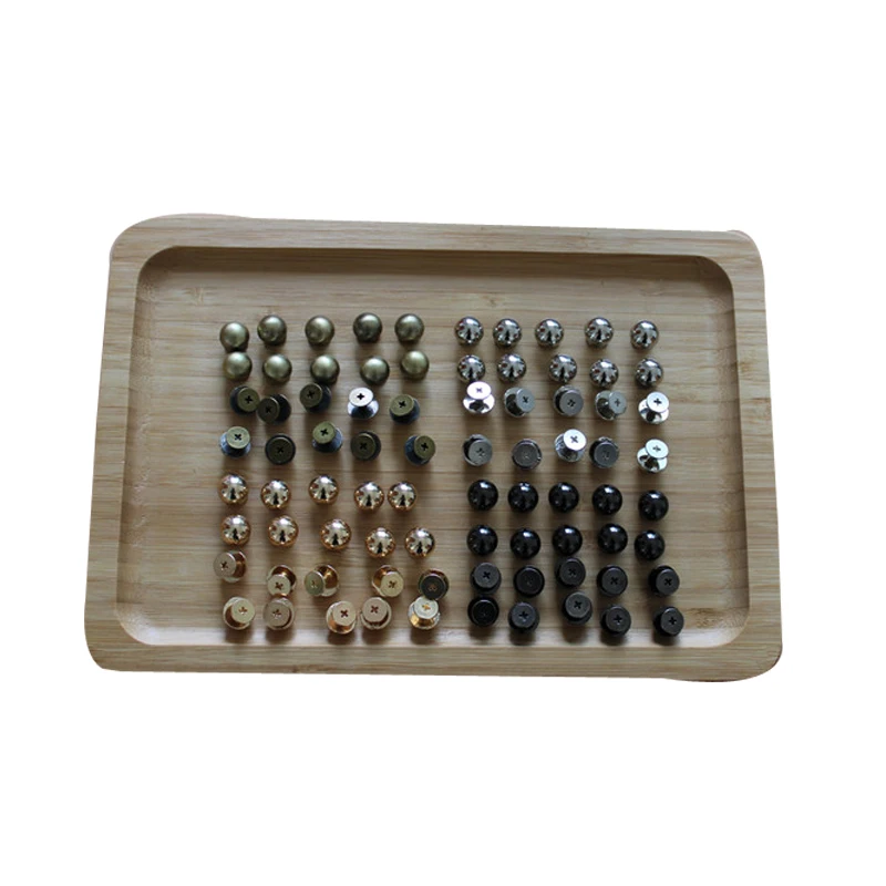 10Pcs mushroom nails Studded bag DIY handmade clothing bag shoes decorative buckles Foot nails bottoms Arc surface screws rivets