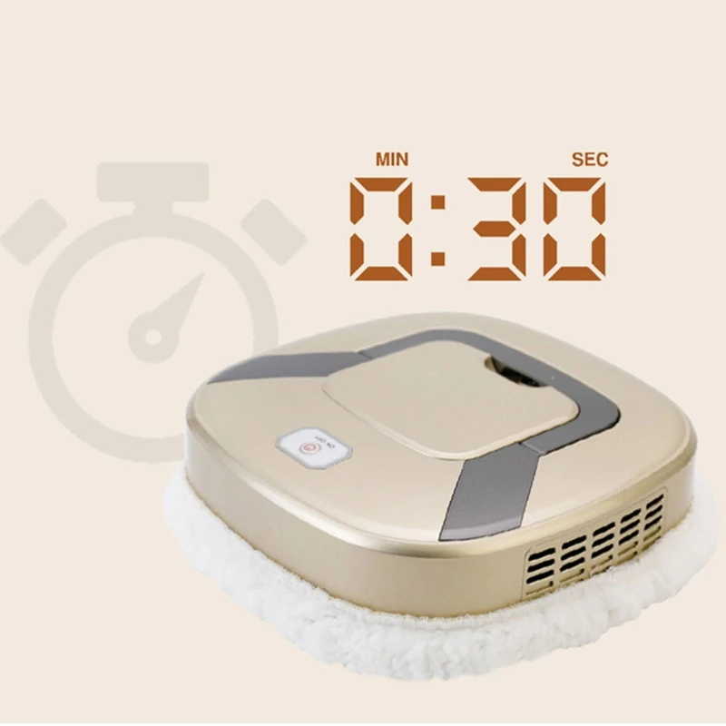 Tự Động Thông Minh Lau Robot Sạc USB Tắt Tiếng Hút Bụi Vệ Sinh Càn Quét Robot Cho Khô/Ướt Tầng Thảm