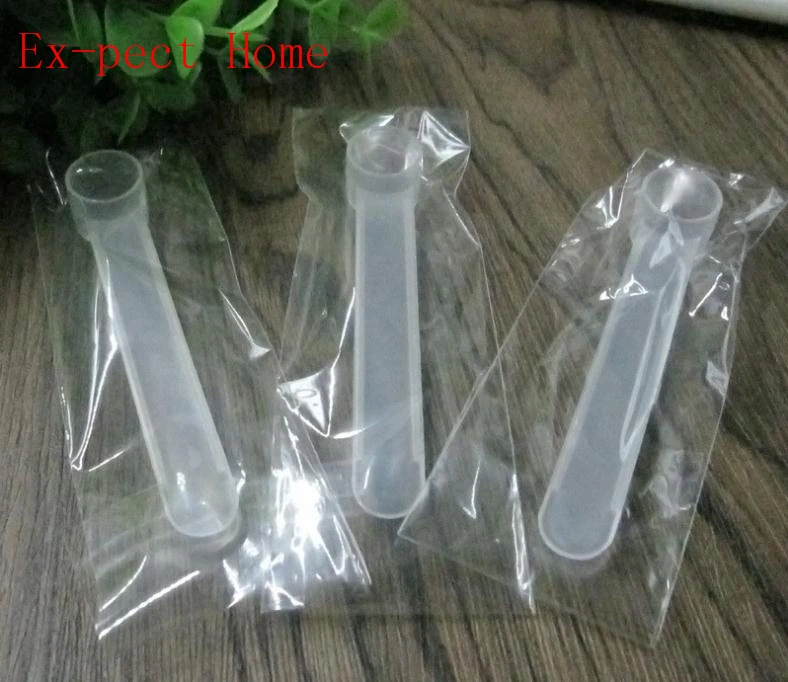 

1 gram Plastic Measuring Scoop 2ML Small Spoon 1g Measure Spoons White Clear Milk Protein Powder Scoops