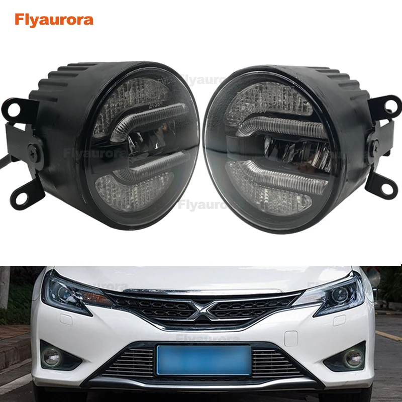 

2pcs 3.5 Inch EMarked Led Fog Light For Toyota With Car DRL Lamp For Ford Nissan Mitsubishi Suzuki Dacia Jaguar Citroen Flyauror