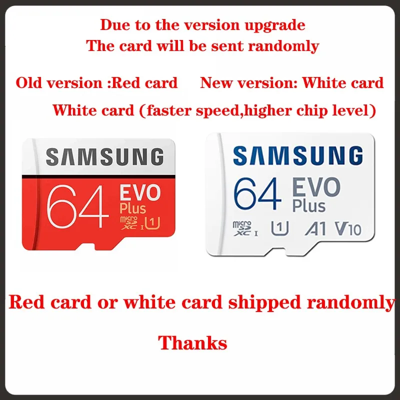 100% Original Genuine Samsung EVO+ EVO Plus Memory CARD Class10 Micro SD Card UHS-1 Flash Memory MicroSD TF Card