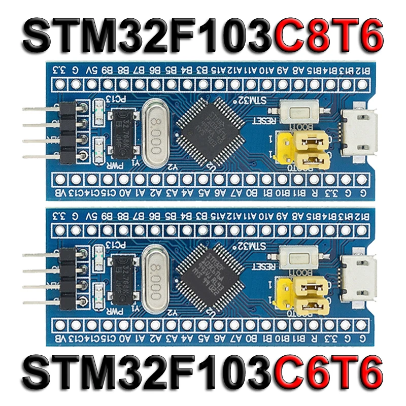 STM32F103C6T6 STM32F103C8T6 ARM STM32 Modul Papan Pengembangan Sistem Minimum Arduino ST-LINK V2 Simulator Unduh Programmer