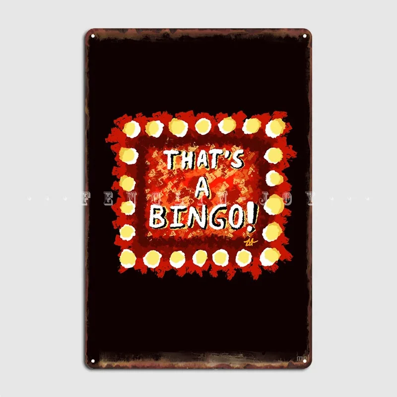 Inglorious Basterds That's A Bingo! Metal Plaque Poster Wall Mural Pub Garage Customize Garage Decoration Tin Sign Poster