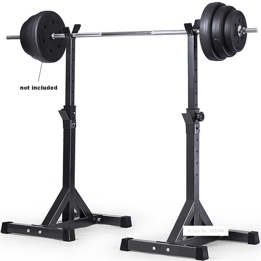 

Steel Barbell Stand Weight Lifting Split Barbell Squat Rack Stand Adjustable Height Barbell Semi-Frame Indoor Fitness Equipment