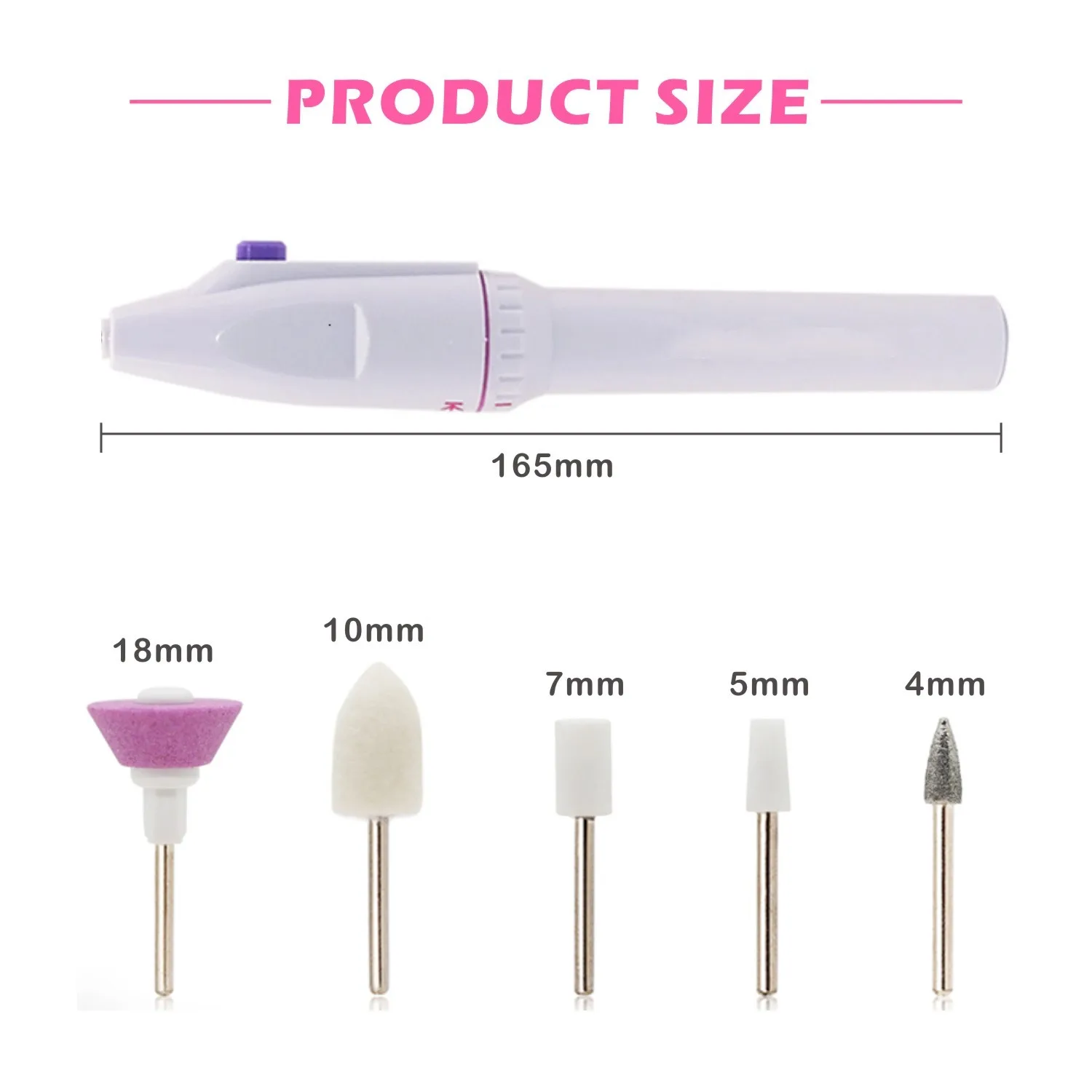 5-in-1 Electric Nail Drill Kit – Portable Manicure Pen, Grinding & Polishing Tool for Home & Salon Use
