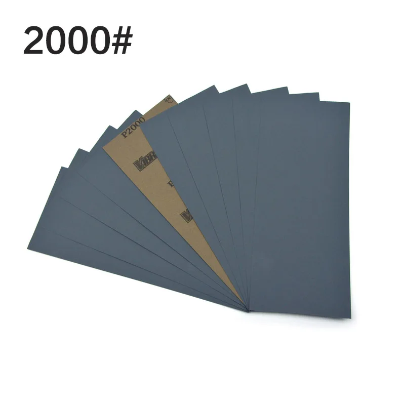 48 Chiếc 9 "X 3.6" Khô Ướt Giấy Nhám 320 Đến 10000 Các Loại Xay Cho Nội Thất Gỗ Hoàn Thiện, kim Loại Chà Nhám Và Bóng Ô Tô