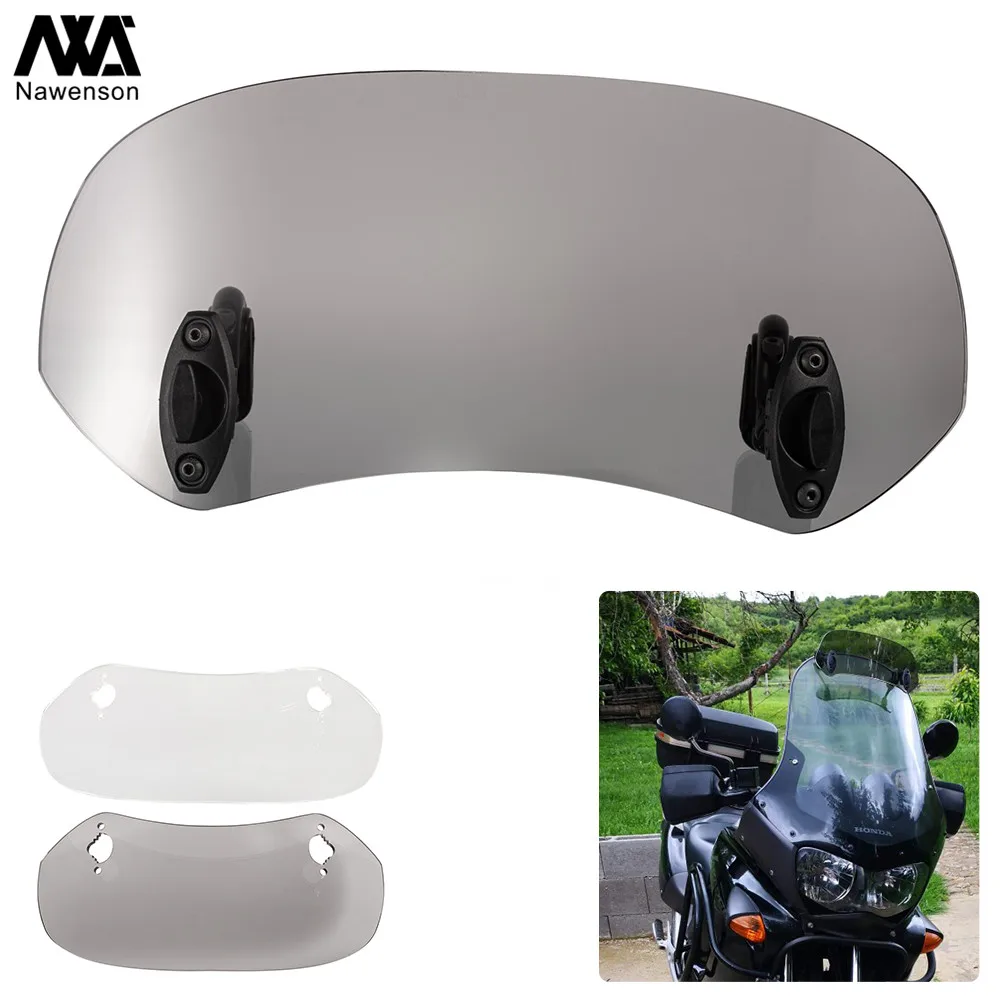 Motorcycle Spoiler Windscreen Extension Add-On Air deflector Adjustable Aerofoil Universal Fitment