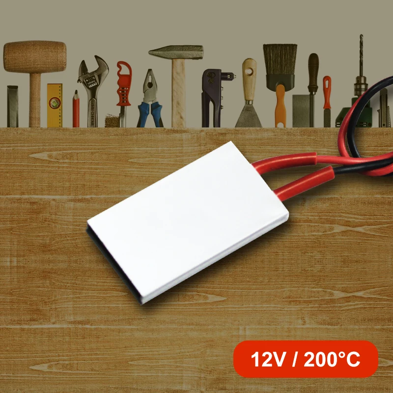 50*28.5mm 12V 200ยฐC Thermostatic Egg Incubator Heater PTC Heater Heating Element Plate Constant Temperature