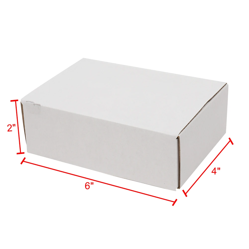 50 Corrugated Paper Boxes 6x4x2