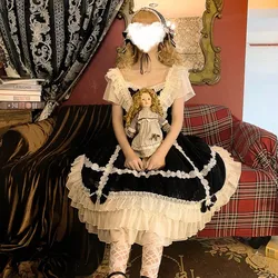 England college style sweet lolita dress retro lace bowknot elegant fairy  victorian dress kawaii girl gothic lolita op cos