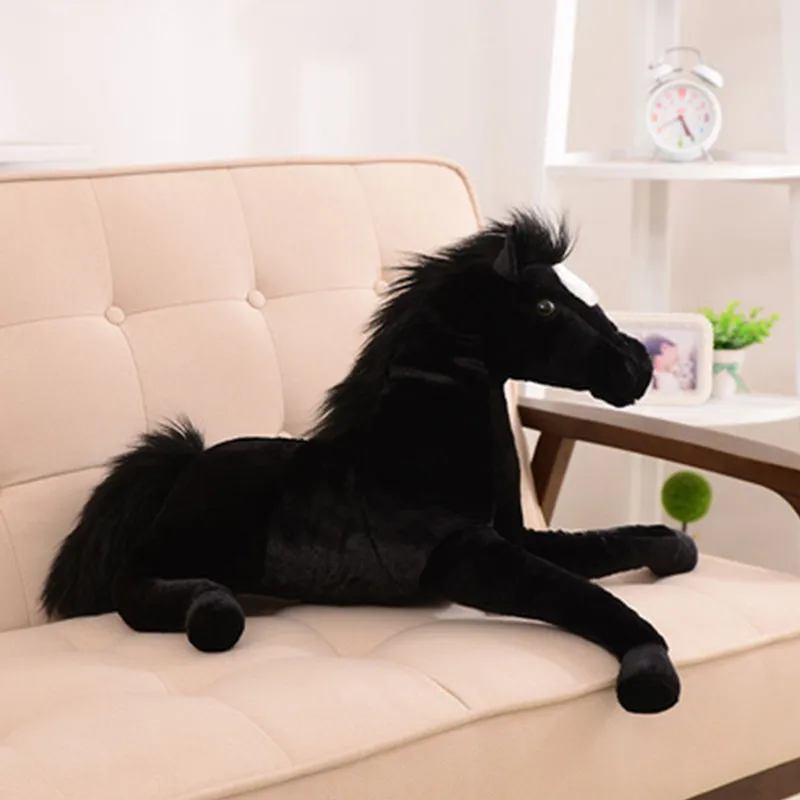 Simulation horse doll 65x36cm children\'s plush toy horse doll gift