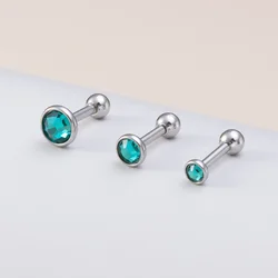 3Pcs New Crystal Surgical Steel Statement Cartilage Helix Earring Fashion Jewelry CZ Conch Piercing Stud Earrings for Women 16G