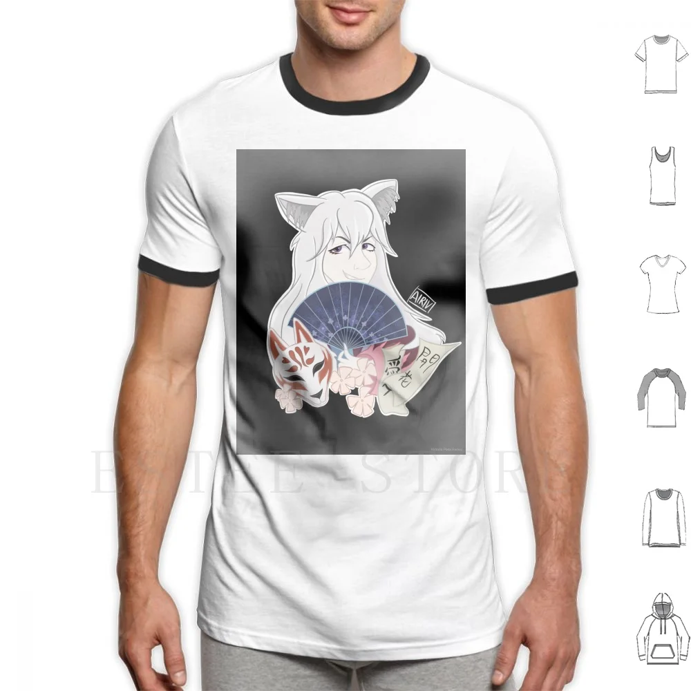 Tomoe T Shirt Print Cotton Tomoe Tomoe Kamisama Kamisama Kami Japan Anime Anime Art Anime Illustartion Kitsune Kitsune Art Fox