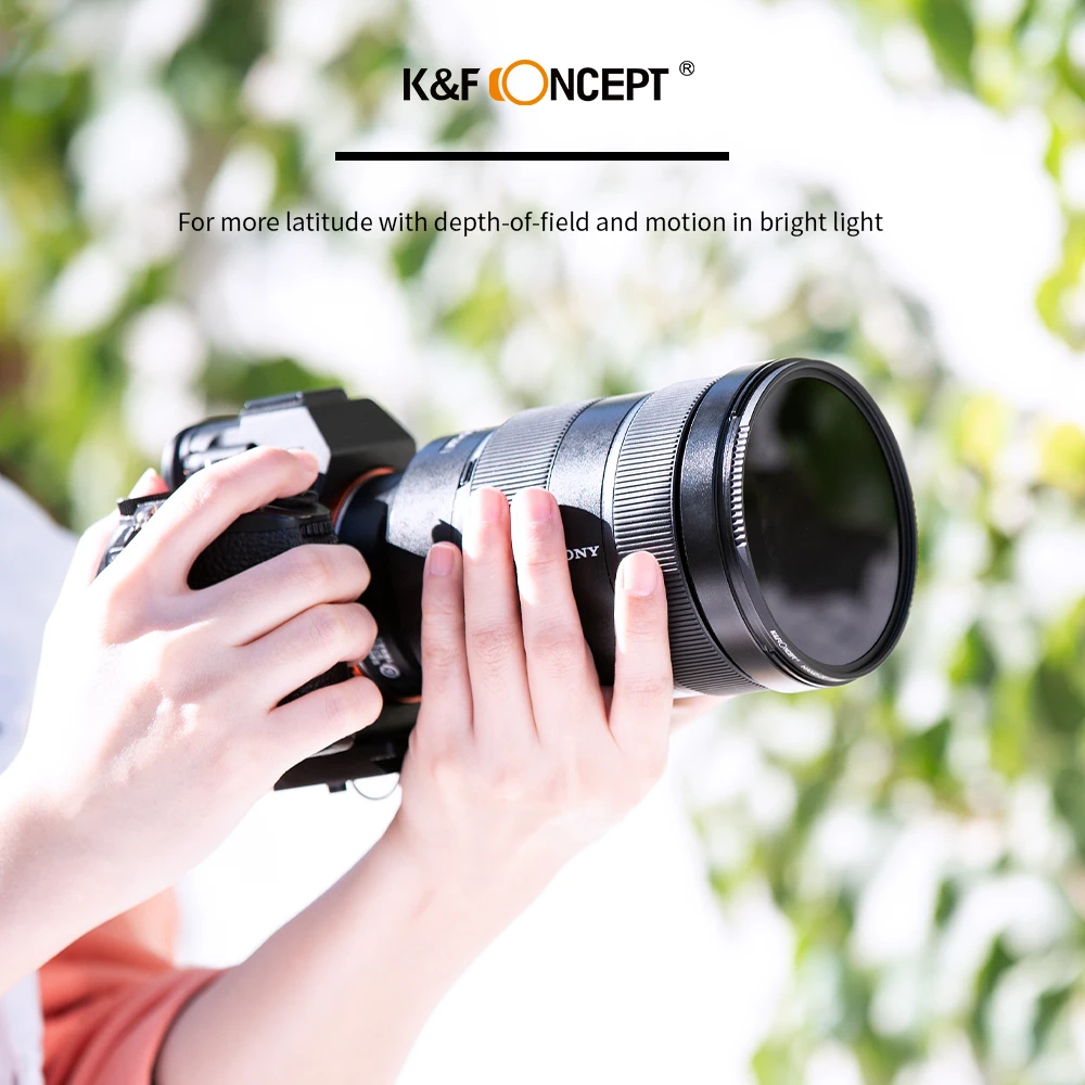 K&F Concept HD ND8 Filter Camera Lenses Multi-Layer Coating Density Filter 49mm 52mm 58mm 62mm 67mm 72mm 77mm 82mm Nano X Series