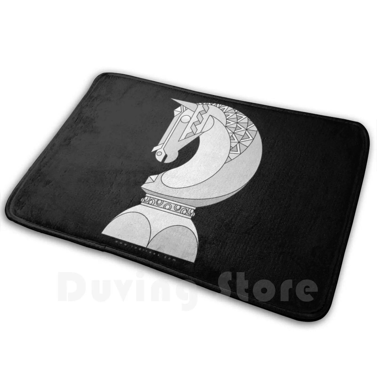 

Chess Knight Carpet Mat Rug Cushion Soft Non-Slip Chess Knight Game Modernist Horse Piece