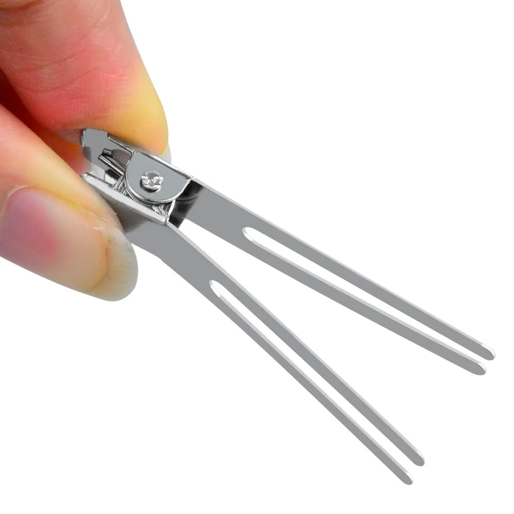 10/20Pcs Professional Double Prong Hair Clip Salon Setting Hairdressing Style Fixed hair clip Stainless Steel Makeup Clip