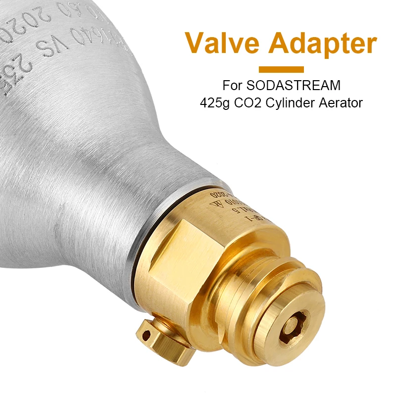 Soda Bottle Cylinder Refillable Valve M18*1.5 Input To TR21-4 Output For CO2 Cylinder Tank Replacement Valve Homebrewing