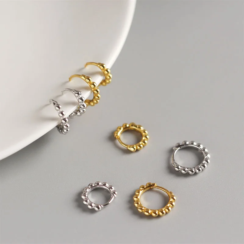 ANENJERY Small Single Hoop Earrings for Women Daily All-match Jewelry Accessory Wholesale