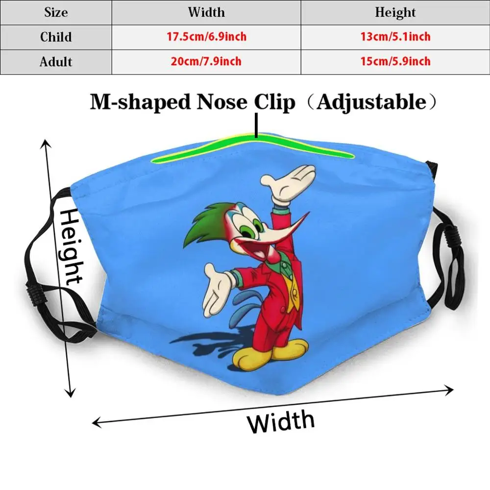 Mask Woody Woodjoker Woody Wood Woodpecker Joker Cartoon Animated Animation Bird Crazy Loquillo Carpenter Humor Superheros