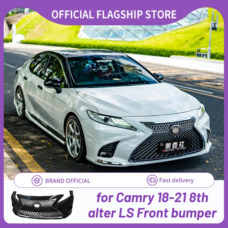 

FOR Toyota Camry 18-21 sedan front bumper surround kit rear bumper diffuser front lip rear diffuser lip spoiler side skirts