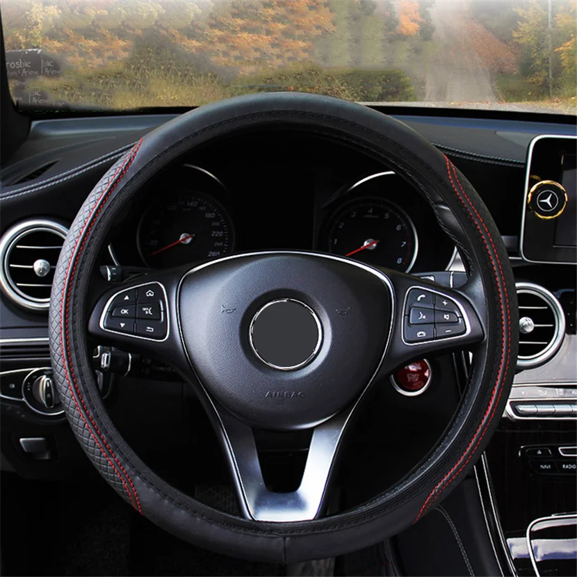 Car Steering Wheel Leather Cover for Nissan Altima Juke Sentra Maxima 350Z Qashqai J10 for Infiniti Q50 G37 G35 FX35 Accessories