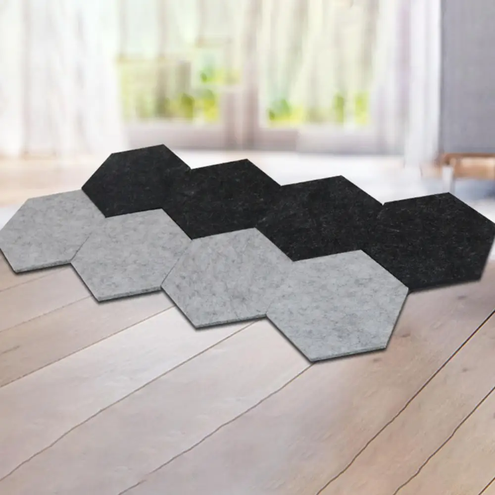 40%HOT8 Pieces Felt Round Square Hexagon Insulated Coasters Table Top Cover Heat Resistant Coasters Coffee Tea Dining Table Plac