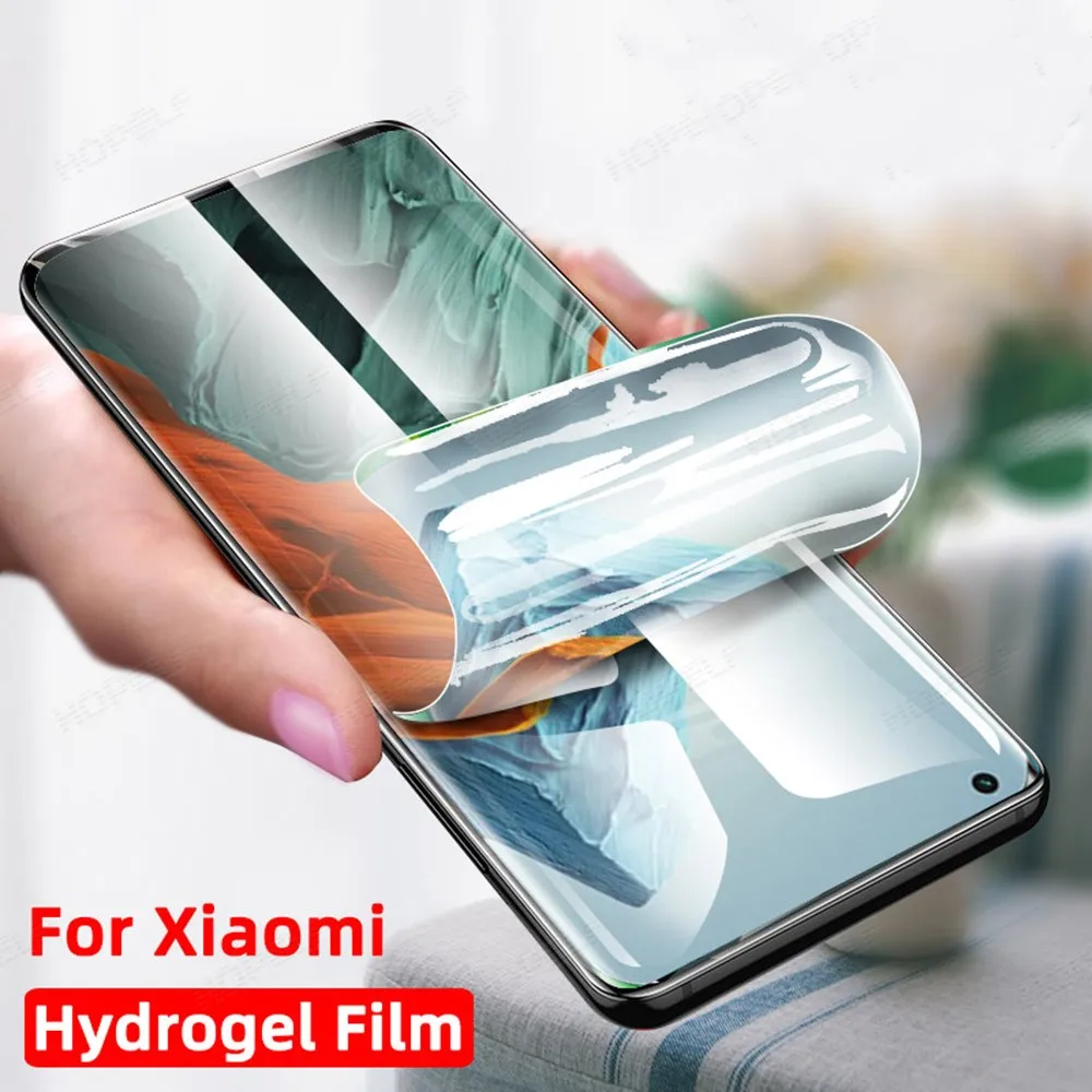 Screen Protector For Xiaomi Mi Note 10 10T Pro Lite Full Cover Hydrogel Film For Xiamo Mi 10 Lite 9 8 SE CC9 Pro A2 MIX 2 S 3 11