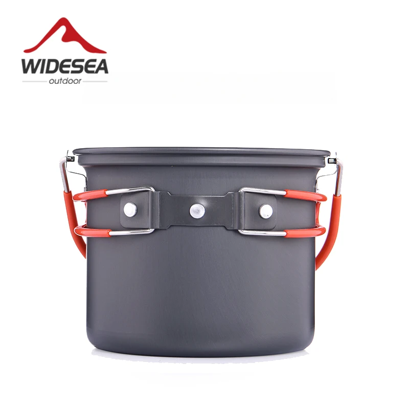 Widesea Camping Liefert Aluminium Hängen Topf Küche Für Kochen Im Freien Antihaft-kochgeschirr 2 ~ 3 Personen Für Tourismus Wanderung Picknick