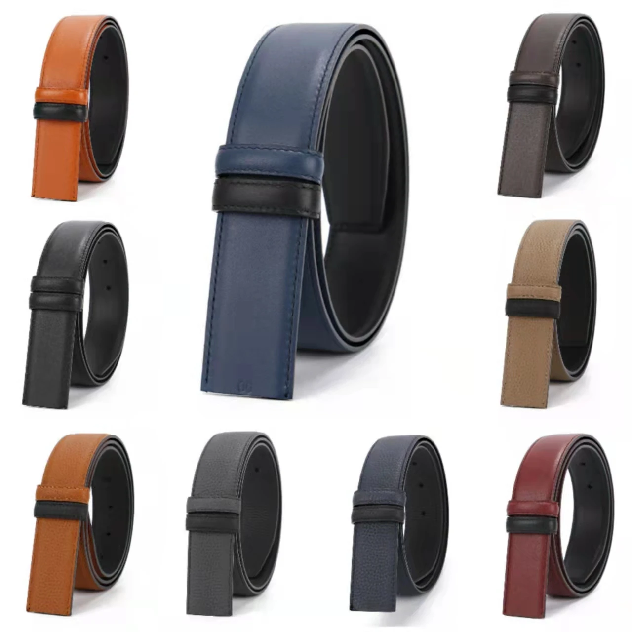 34MM Leather Belt Made Of Top Layer Real Cowskin Suitable For Both Men And Women Low Luxury And High Luxury Simple Fashion Style