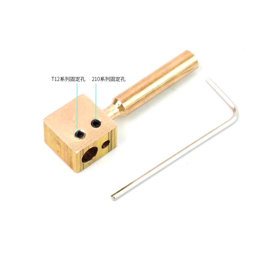 Soldador eléctrico desmontable de cobre puro, 3 en 1, RL-067, para mesa calefactora universal en miniatura de la serie 936/210/T12