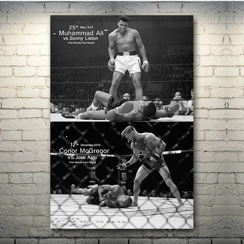 Conor McGregor Motivational BOXING Posters Canvas Wall Art Pictures Home Decor Accessories Paintings for Living Room Decoration