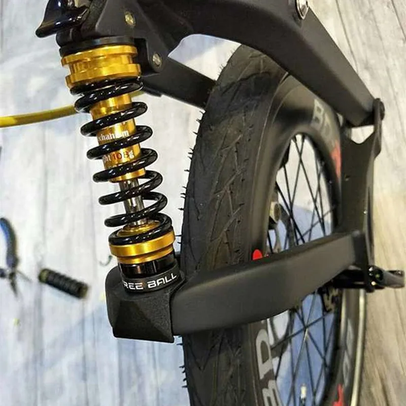 Folding bicycle front suspension for birdy 1 birdy 2 birdy 3 ultralight titanium axle spring ridea shock absorber