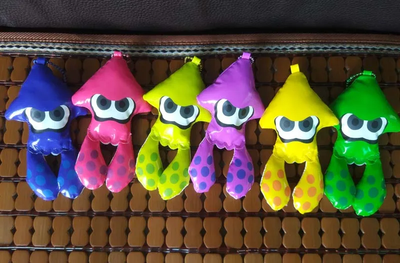 Splatoon2 Inklings Squid Plush Toys Squid Inkling Stuffed Pendant Doll for Children Gift 6PCS