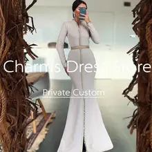 White Moroccan Caftan Evening Dress #2