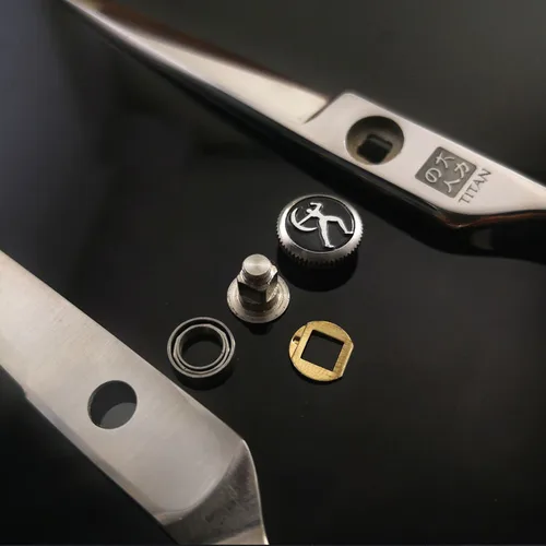 Imagen 2 del producto Tijeras de pelo profesionales Titan, tijeras de peluquero de 5,5 pulgadas y 6,0 pulgadas, tijeras de corte y adelgazamiento