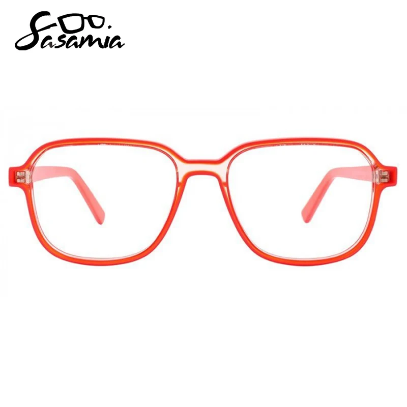 SASAMIA Fashion Men Eyeglasses Frames Novel Eye Glasses Frame for Men Myopia Prescription Optical Glasses Transparent Spectacle