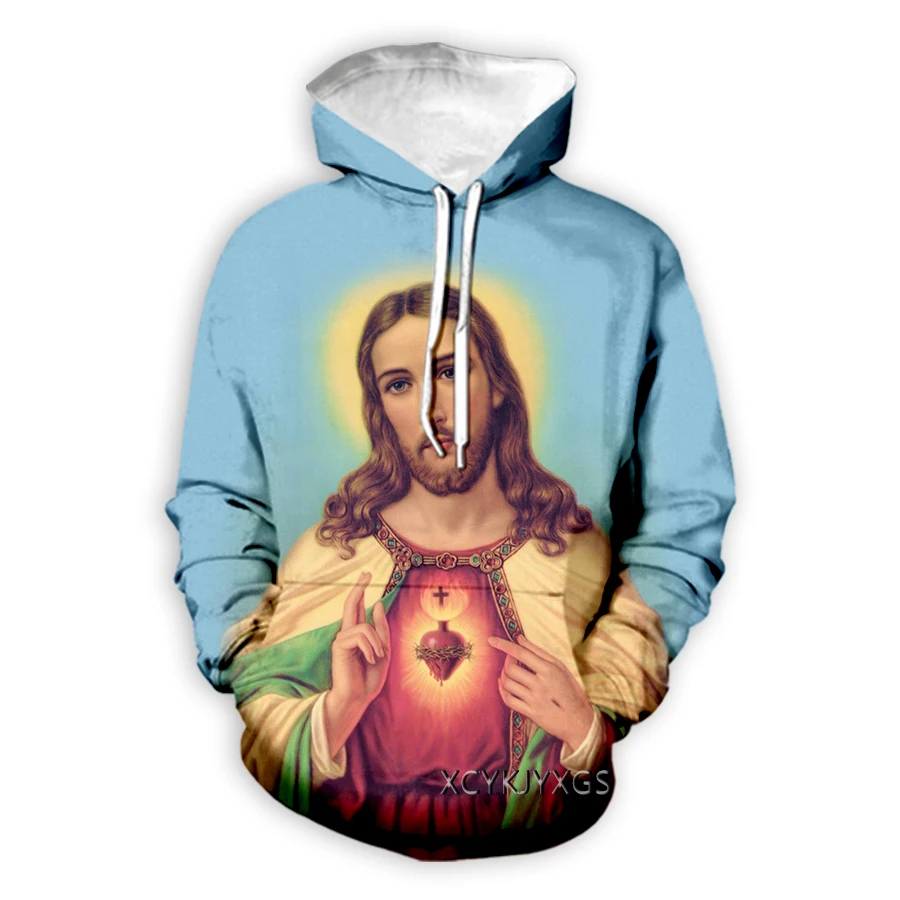 xinchenyuan Men/Women God Religion Christ Jesus 3D Print Men Women Fashion Clothing Street Hip Hop Casual Sweatshirt Hoodies Z32