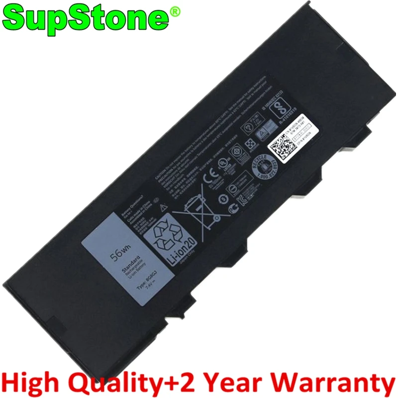 Njtch 3nvtg Bateria do Portátil Dell Latitude 12 7214 Robusto Extremo E7204 P18t V23ny M29xr P18t001 P18t002 Novo Supstone8g8gj
