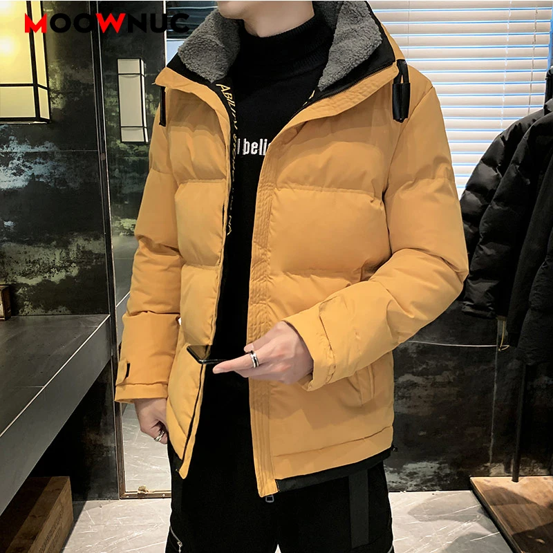 2021 New Winter Men\'s Fashion Male Overcoat Parkas Windbreaker Casual Jacket Thick Classic Windproof Long Sleeve Business Hombre