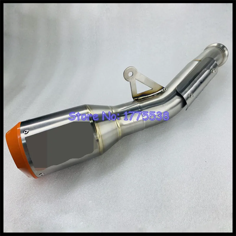 Titanium Alloy for KTM 790 890 Duke 18-23 Motorcycle Exhaust System with Titanium Alloy Exhaust Muffler Escape Link Pipe Cover