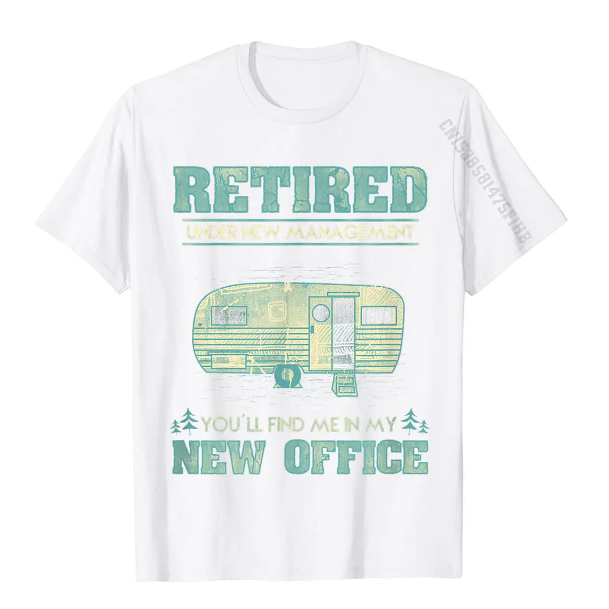 Retirement Funny Camping RV Caravan Gift Retiree New Office T-Shirt Tops Shirt For Men Cotton Top T-Shirts Europe