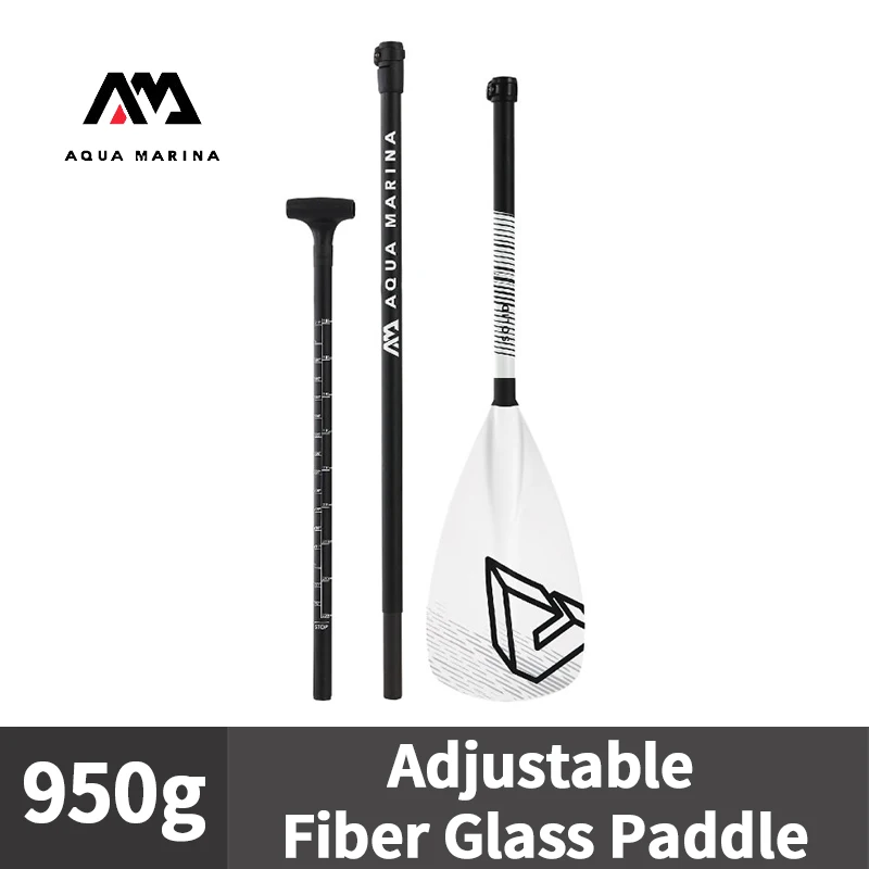 

AQUA MARINA SOLID New Upgrade Adjustable Glass Fibre Paddle 3-section Double Blade Inflatable Boat Oars Canoe Parts Kayak