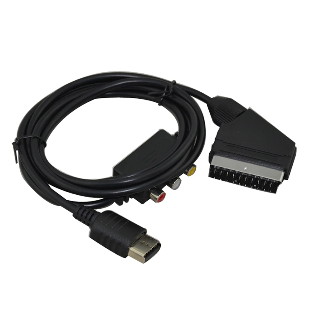 

10pcs For Sega DC Scart Cable with AV Box Adapter for SEGA Dreamcast - Gaming Console Accessory