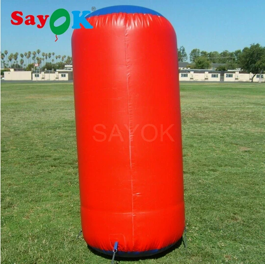 Paintball Air Bunkers (1.25x2mH) PVC Inflatable Cylinder Bunker Cover for CS/Paintball Sport Games