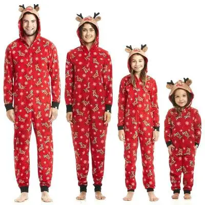 Christmas Matching Family Outfits Father Son Romper Baby Mother Daughter Clothes Family Looking Jumpsuit Pajamas