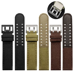 for Hamilton Khaki Navy Khaki Field H68201993 H38416111 Genuine Leather Nylon Watchband 20mm 22mm for Citizen Seiko Watch Strap