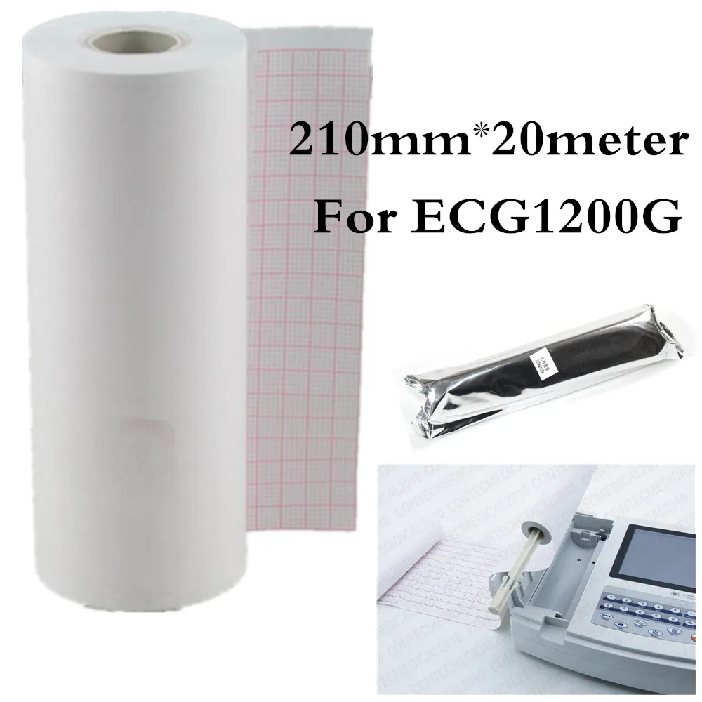 Thermal Printer paper 210mm*20meter,Recording Paper for CONTEC ECG1200G