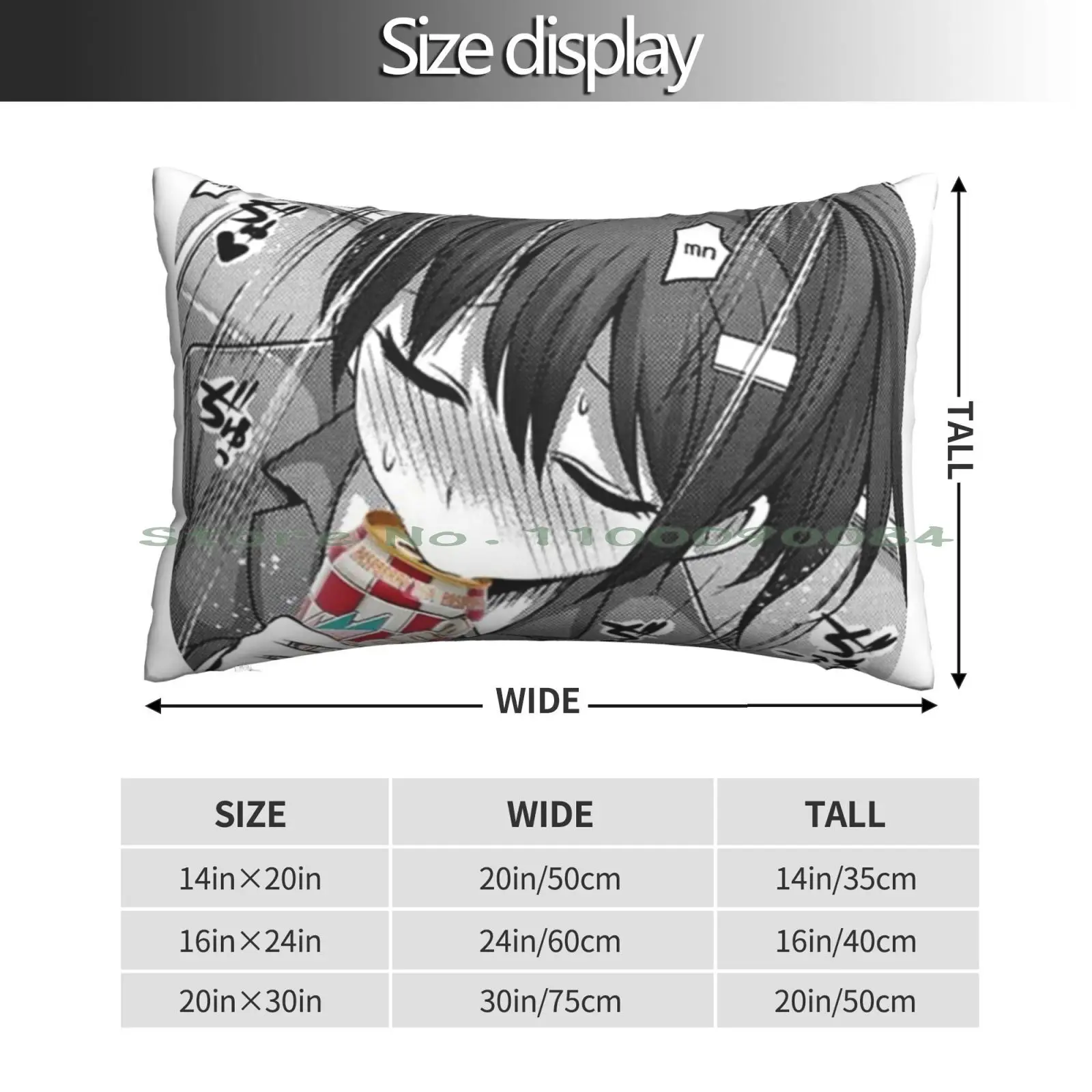 Lewd Anime Tea Pillow Case 20x30 50*75 Sofa Bedroom Trident Logo Sports Car Race Car Car Racing Wealthy Super Rich Famous