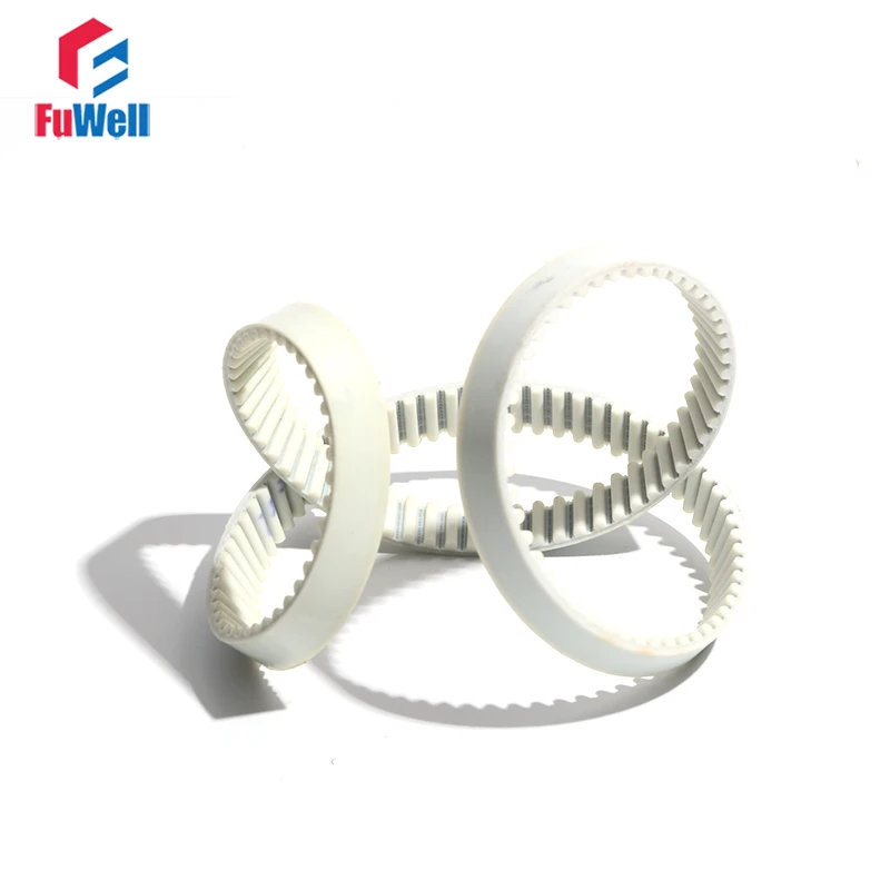 

HTD5M Polyurethane Timing Belt White PU 4115/4160/4170/4180/4190mm Transmission Belt 15/20/25/30mm Width Gear Pulley Belt